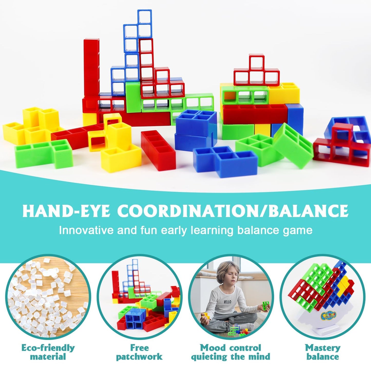 48 Pcs Child Balance Building Toy Set