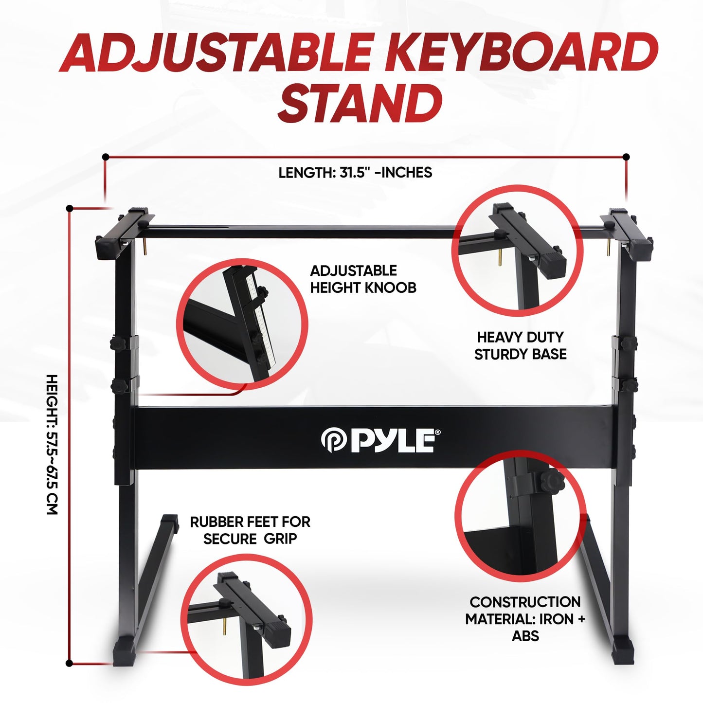 Pyle 61-Key Electric Keyboard with Accessories