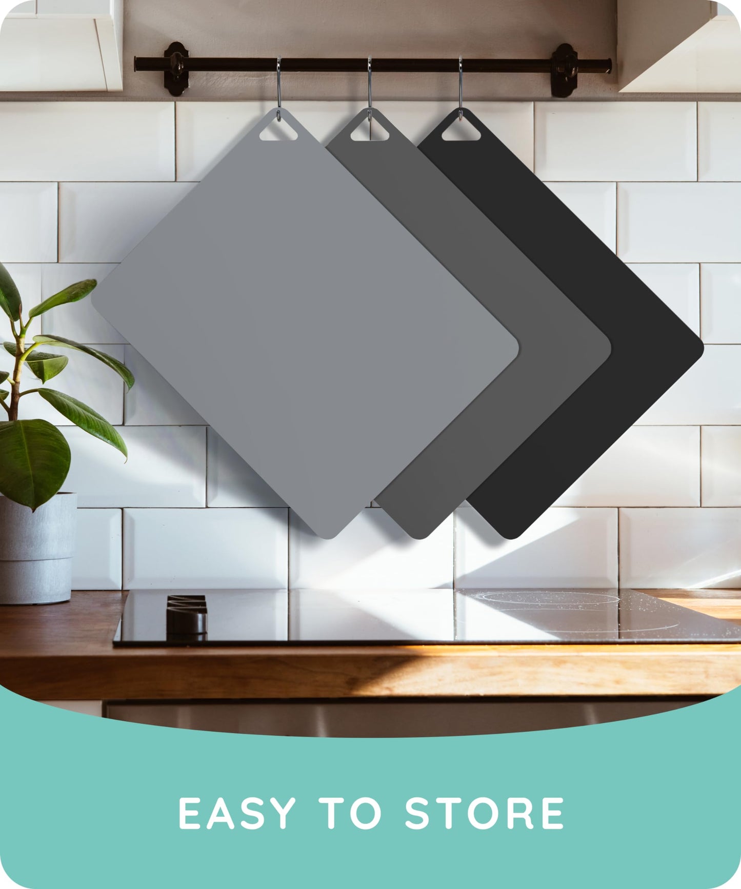 Flexible Non-Slip Cutting Boards Set of 3