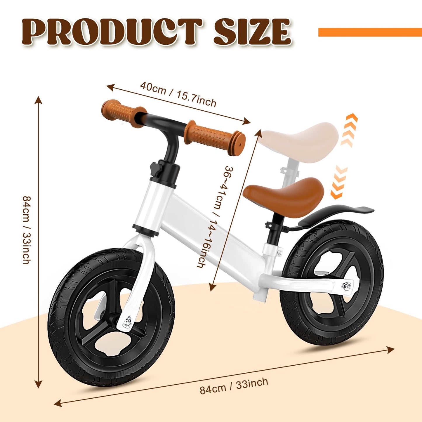 12" Toddler Balance Bike for Ages 2-5