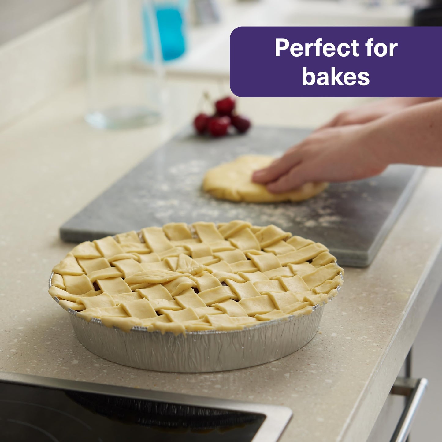 40 Pack MATANA Aluminum Pans with Lid