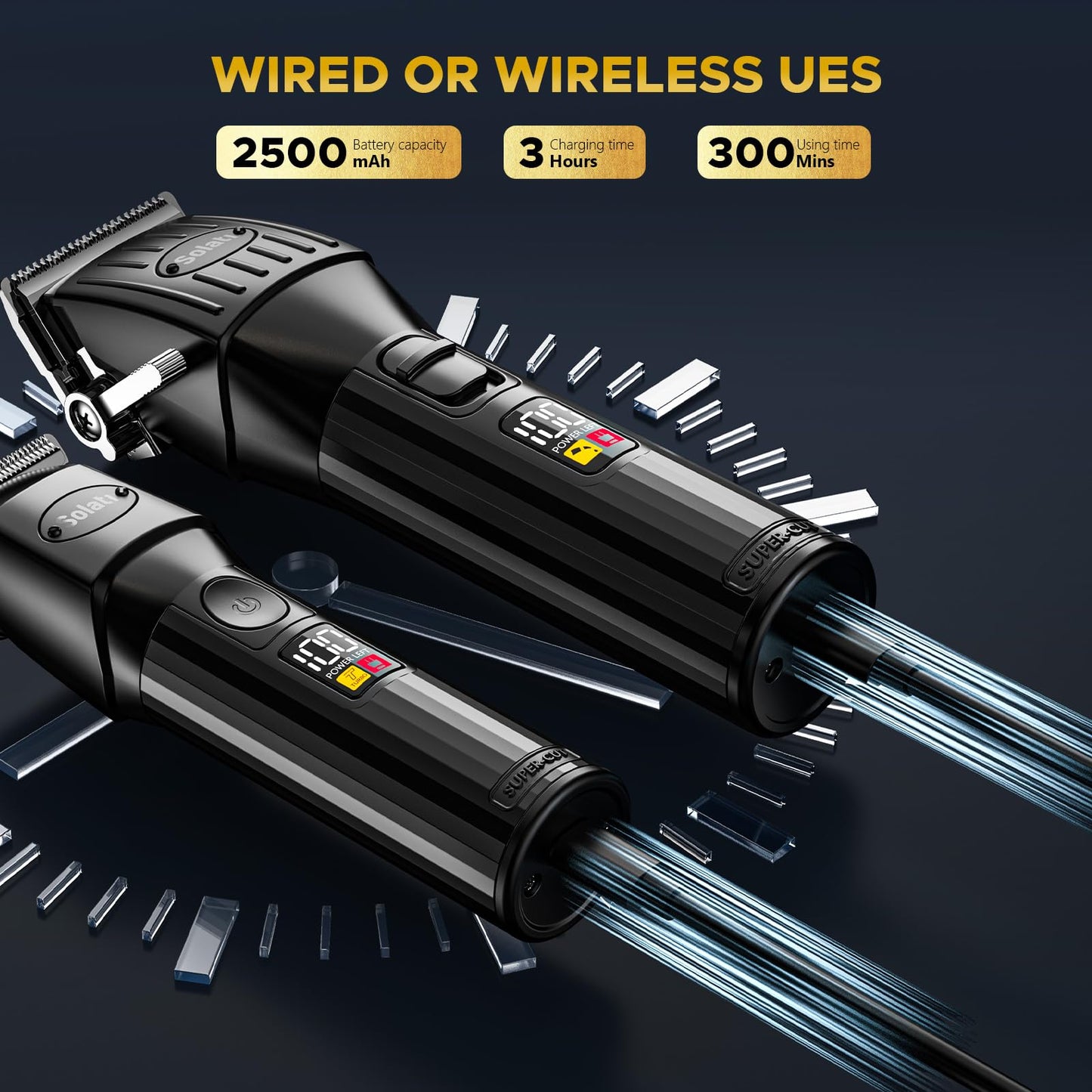 Cordless Hair Clippers Kit for Family Grooming
