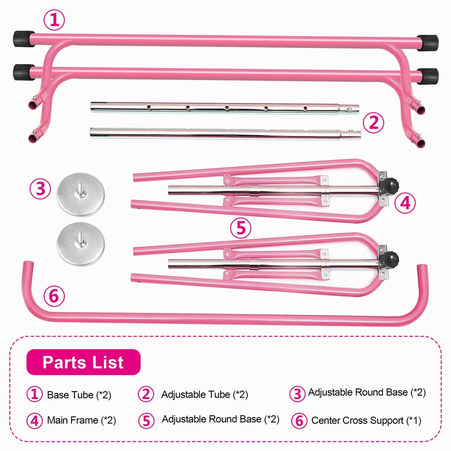 Height Adjustable Gymnastics Bar for Kids