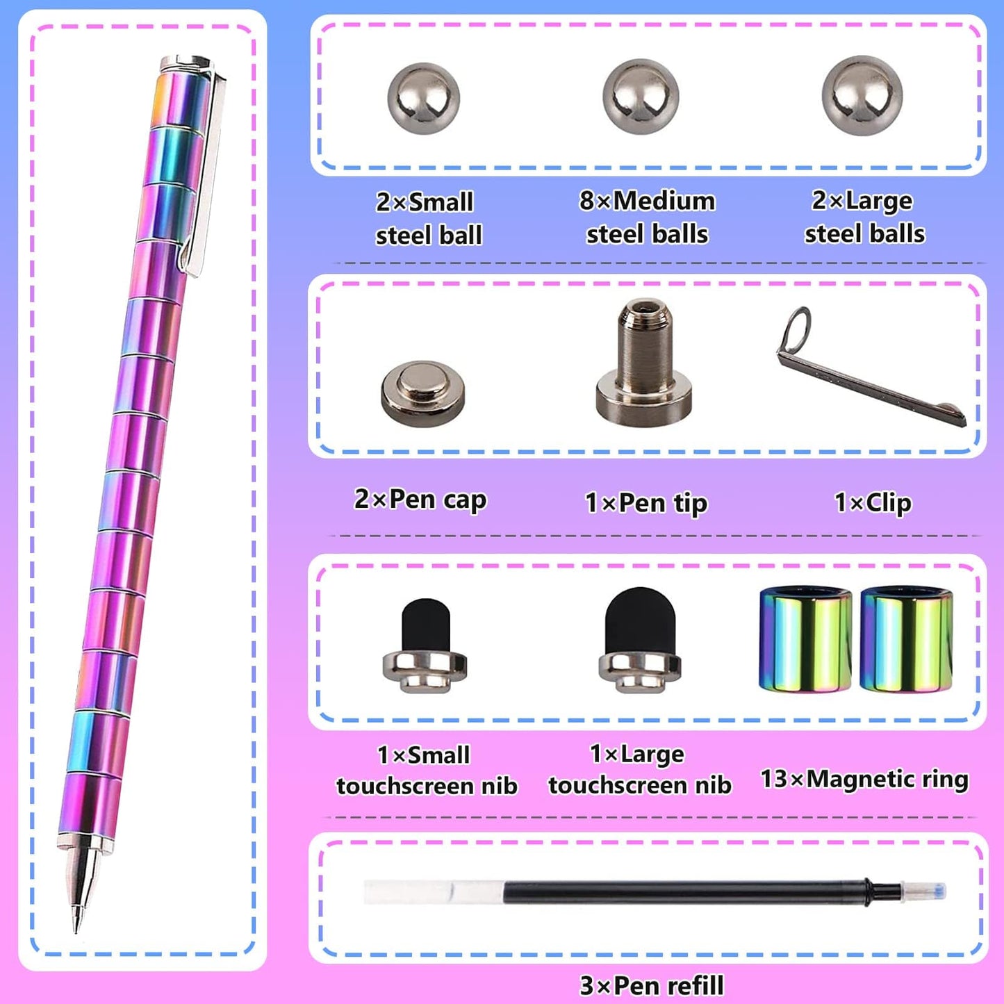 Fidget Magnetic Pen Gift for Teens