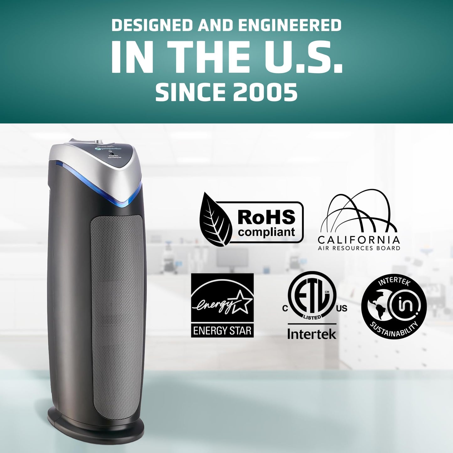 GermGuardian 4-In-1 HEPA Air Purifier for Large Rooms