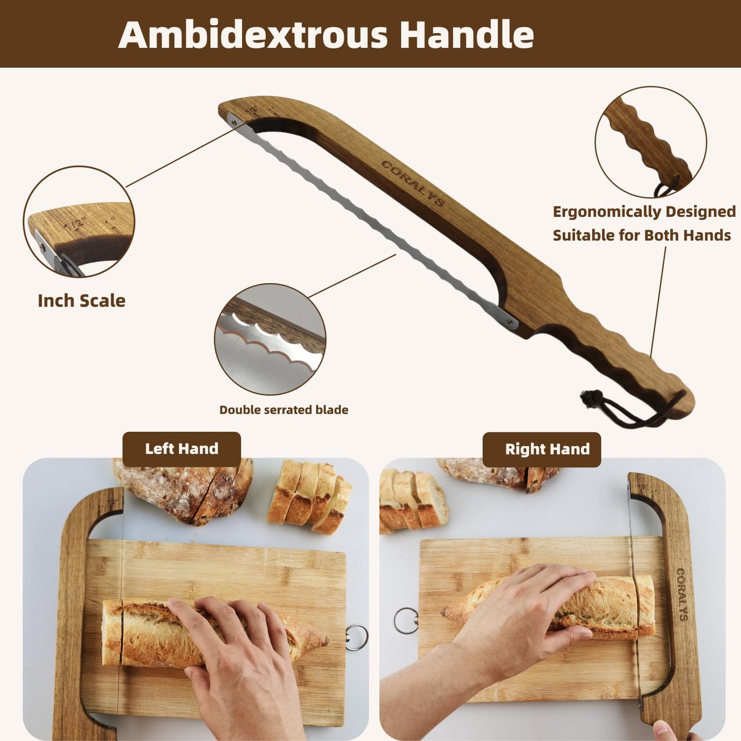 16.5” Bread Knife for Homemade Sourdough