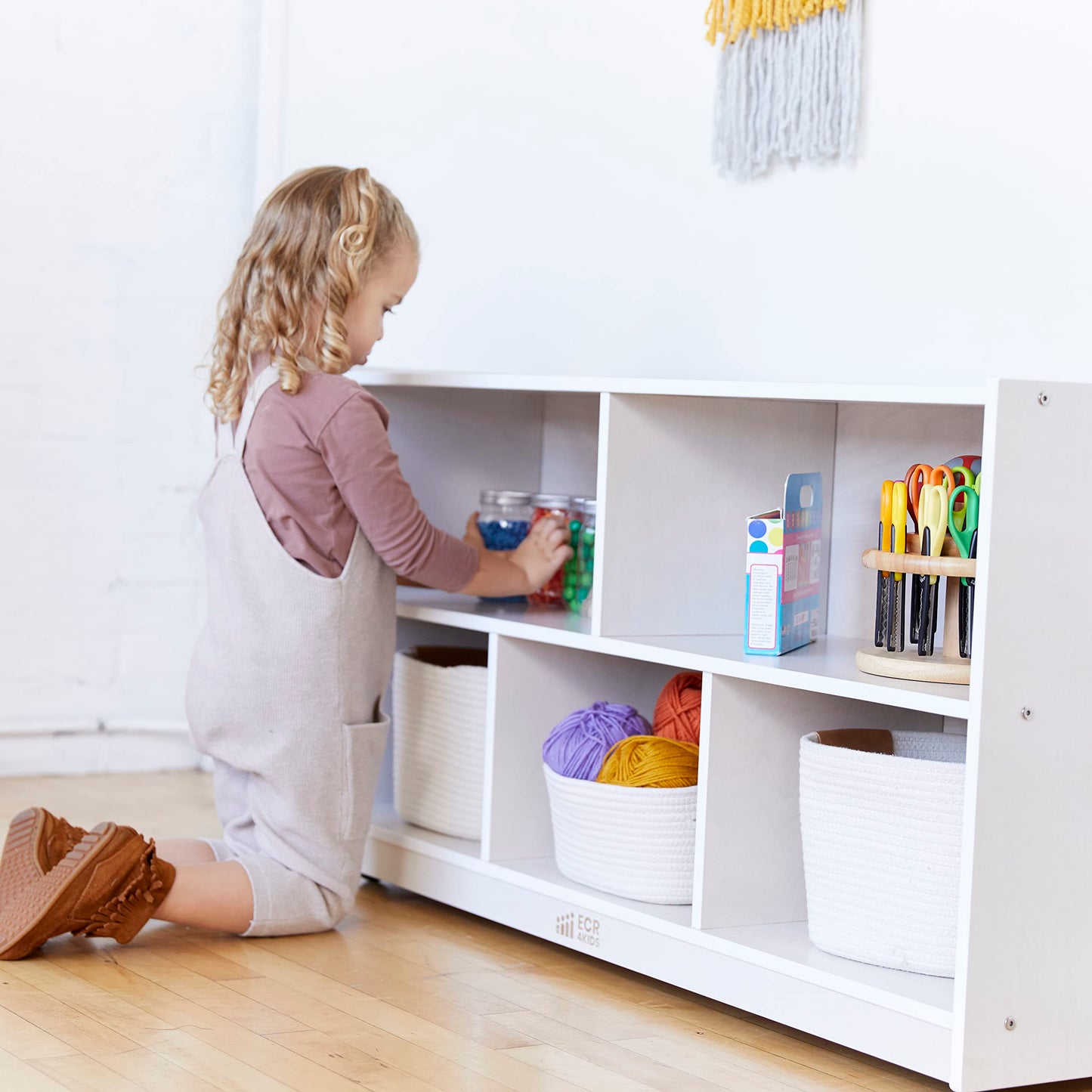 ECR4Kids 5-Compartment Mobile Storage Cabinet