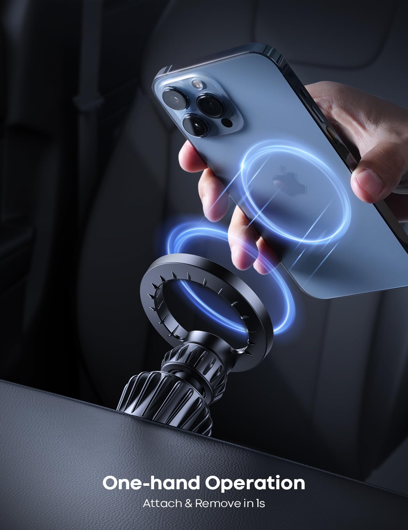 Lamicall Magnetic Car Phone Mount with 20 Magnets