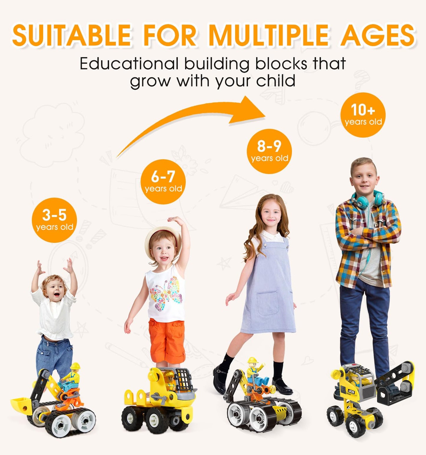 6-in-1 STEM Building Toys for Kids