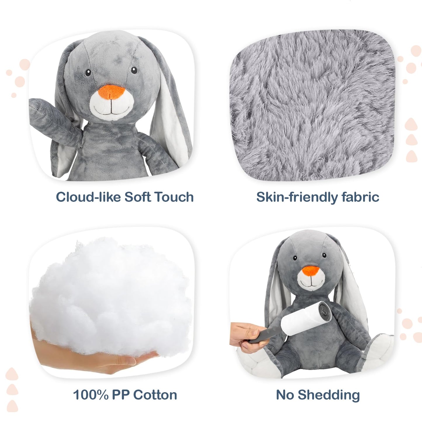 MARYSUN 20-Inch Plush Stuffed Bunny Toy