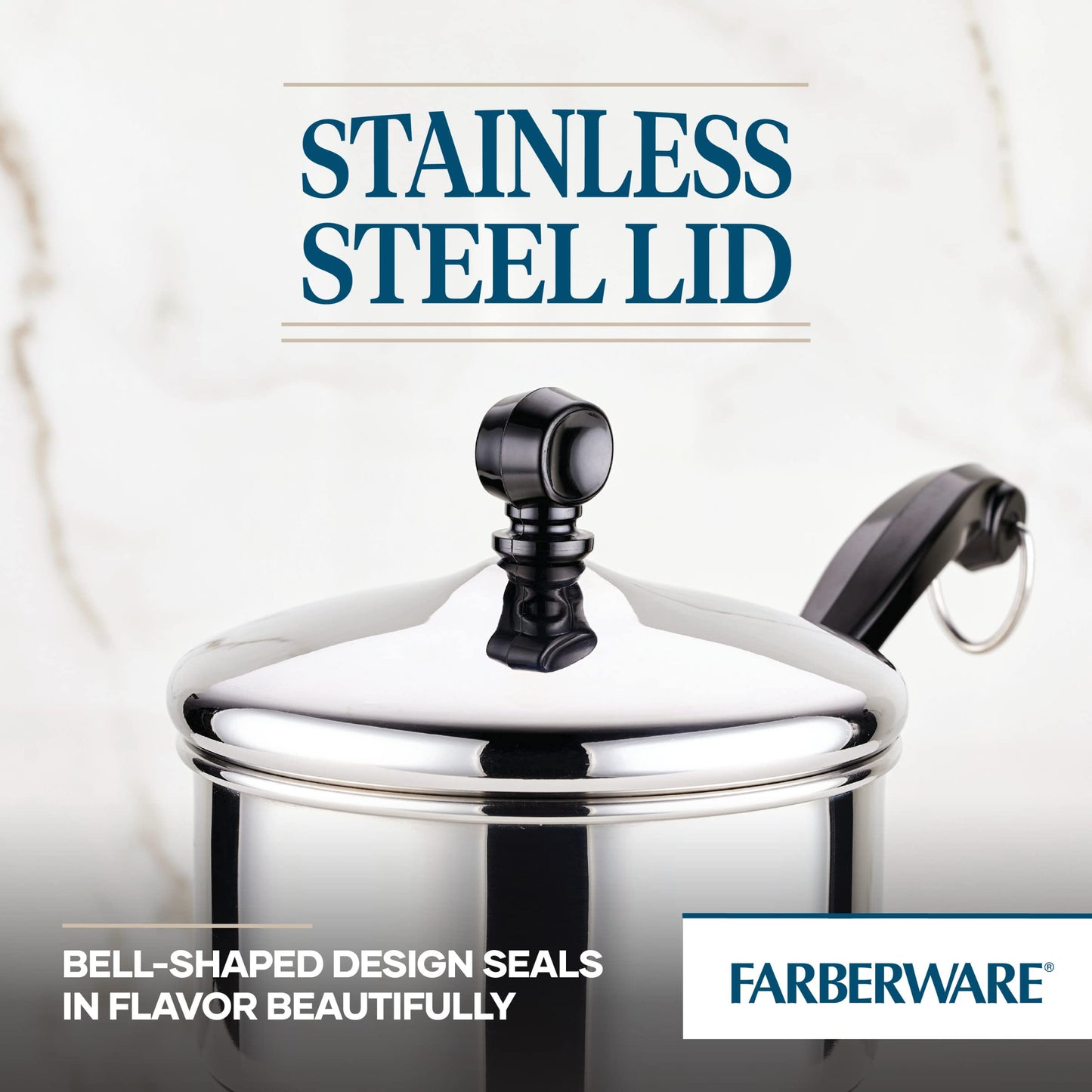 1 Quart Farberware Stainless Steel Sauce Pan with Lid