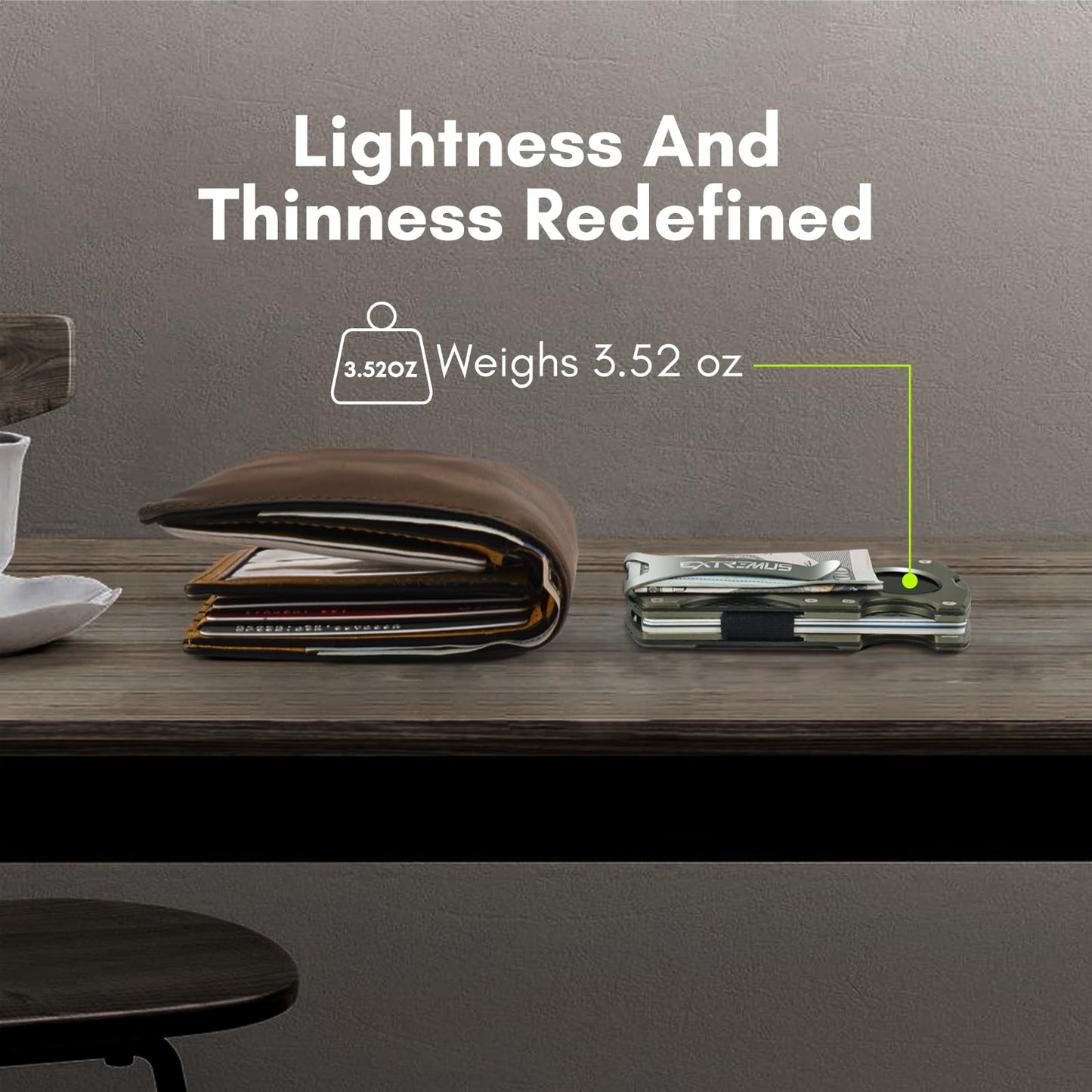 Extremus Slim RFID Blocking Wallet with Money Clip
