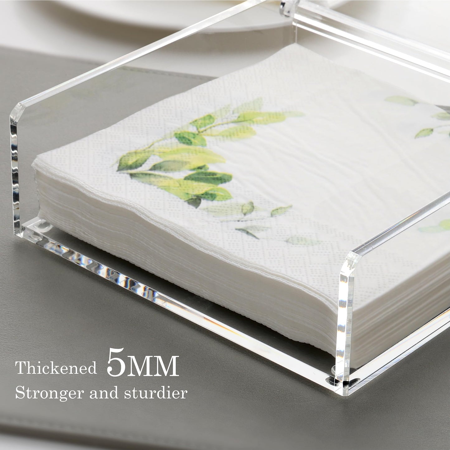 DINGHUO Acrylic Napkin Holder for Kitchen Decor