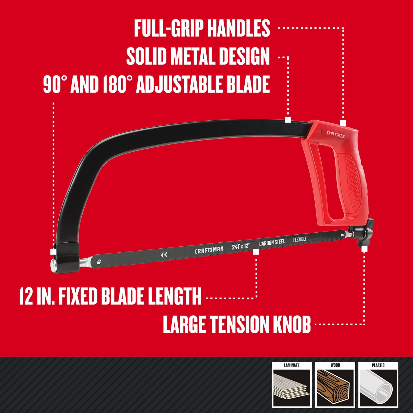 Craftsman 12-Inch Hacksaw for Precision Cutting