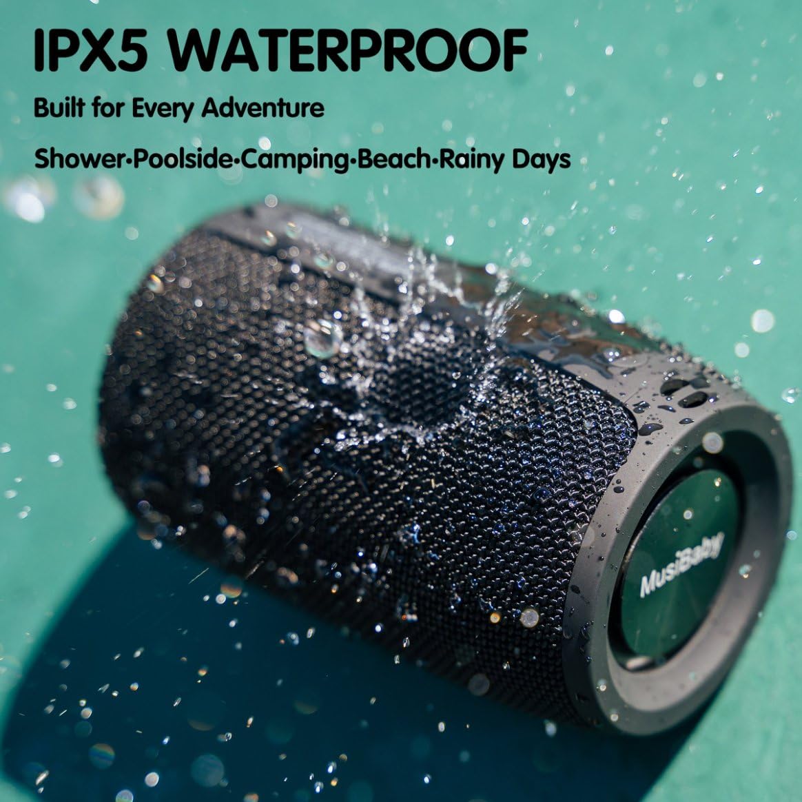 Bluetooth Speaker with 24H Playtime and Waterproof