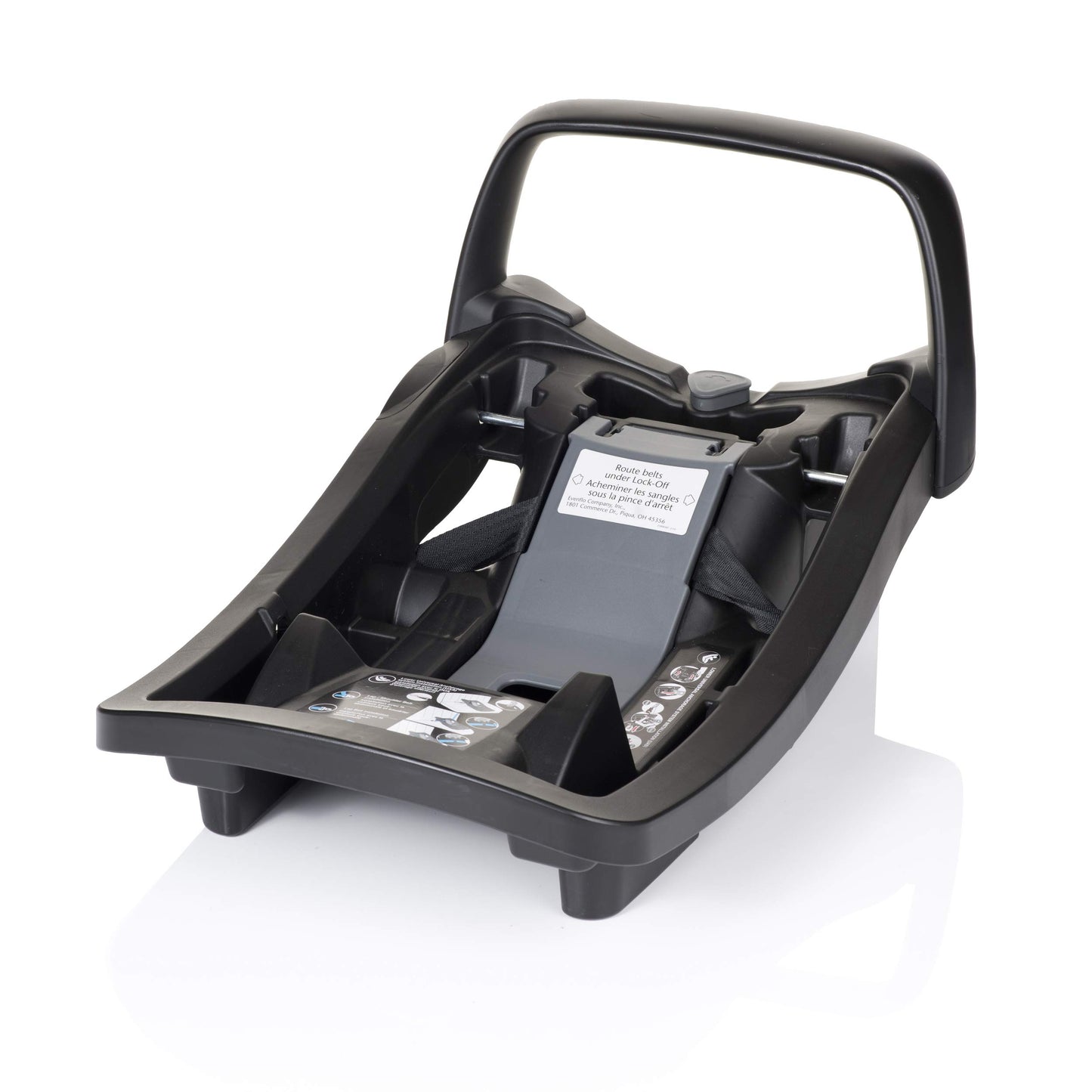 Evenflo Pivot Suite Travel System with LiteMax Infant Car Seat with Anti-Rebound Bar Devon Gray
