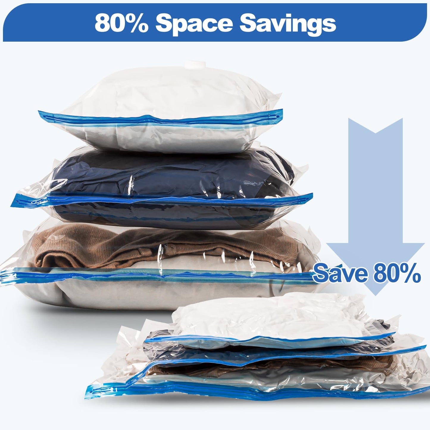 12 Pack VMstr Storage Bags with Hand Pump