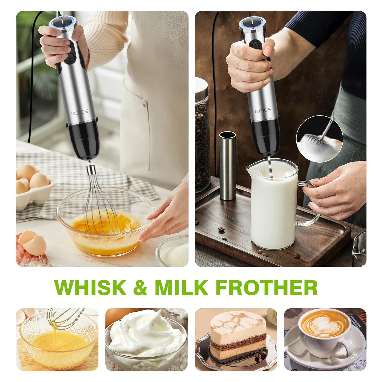 5-in-1 KOIOS Immersion Hand Blender with Turbo