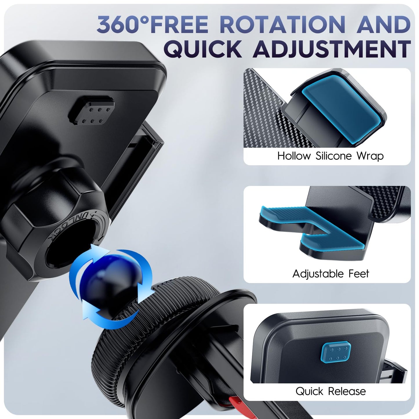 Car Phone Holder Mount for Thick Cases