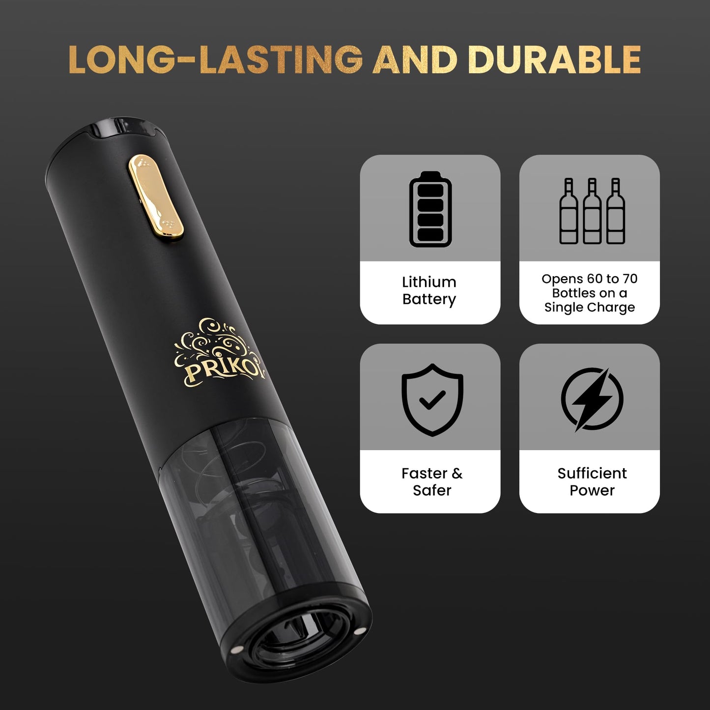 Electric Wine Opener Set with Aerator & Pourer