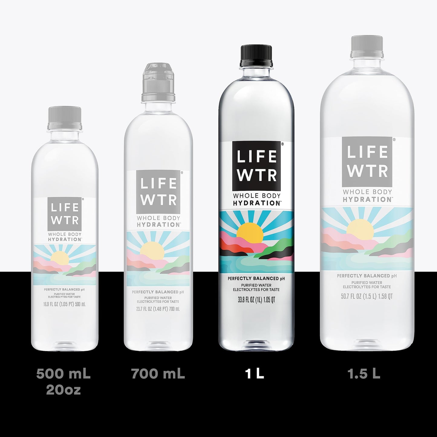 6 Pack LIFEWTR Purified Water with Electrolytes