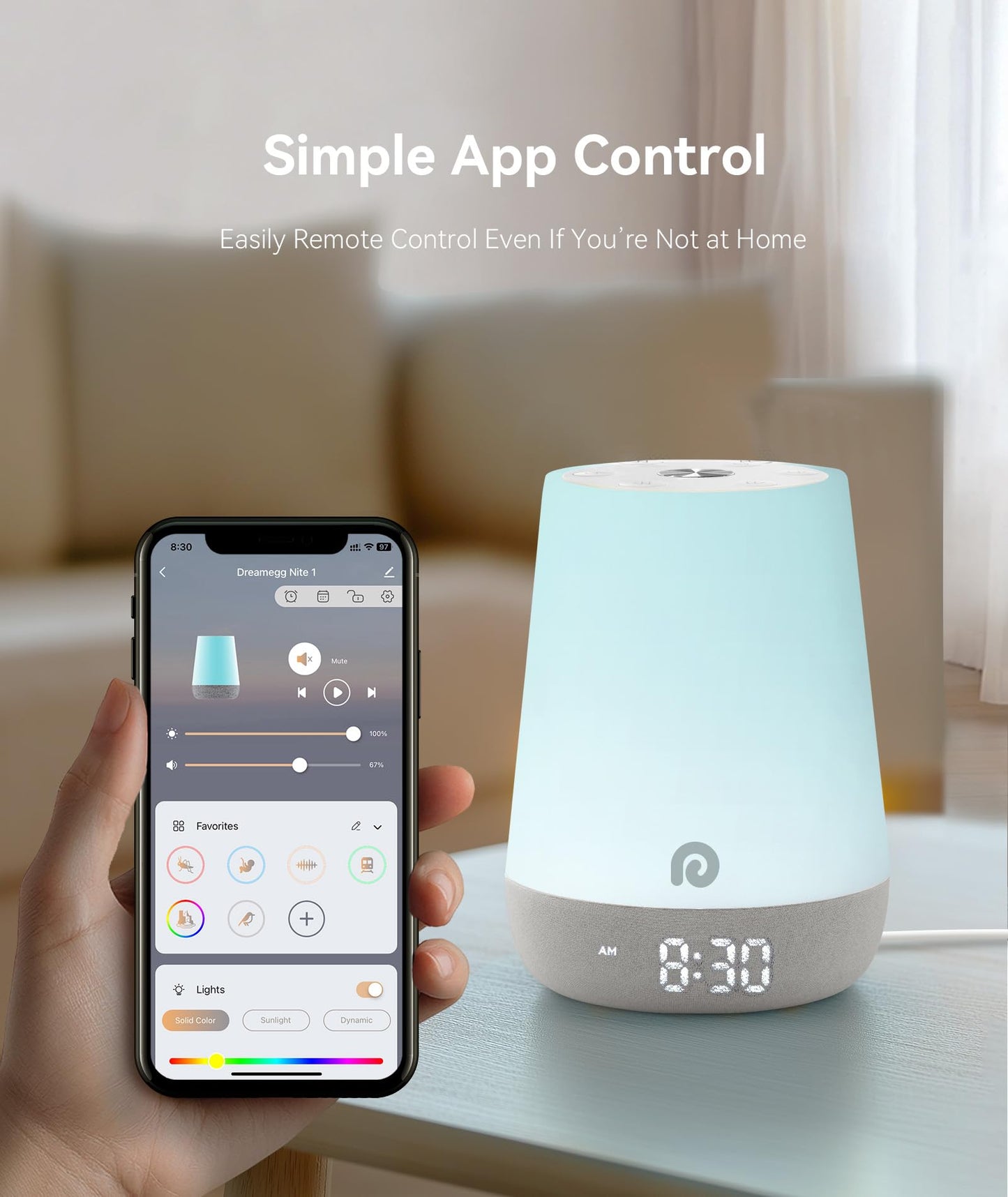 Dreamegg Sound Machine Baby With Night Light