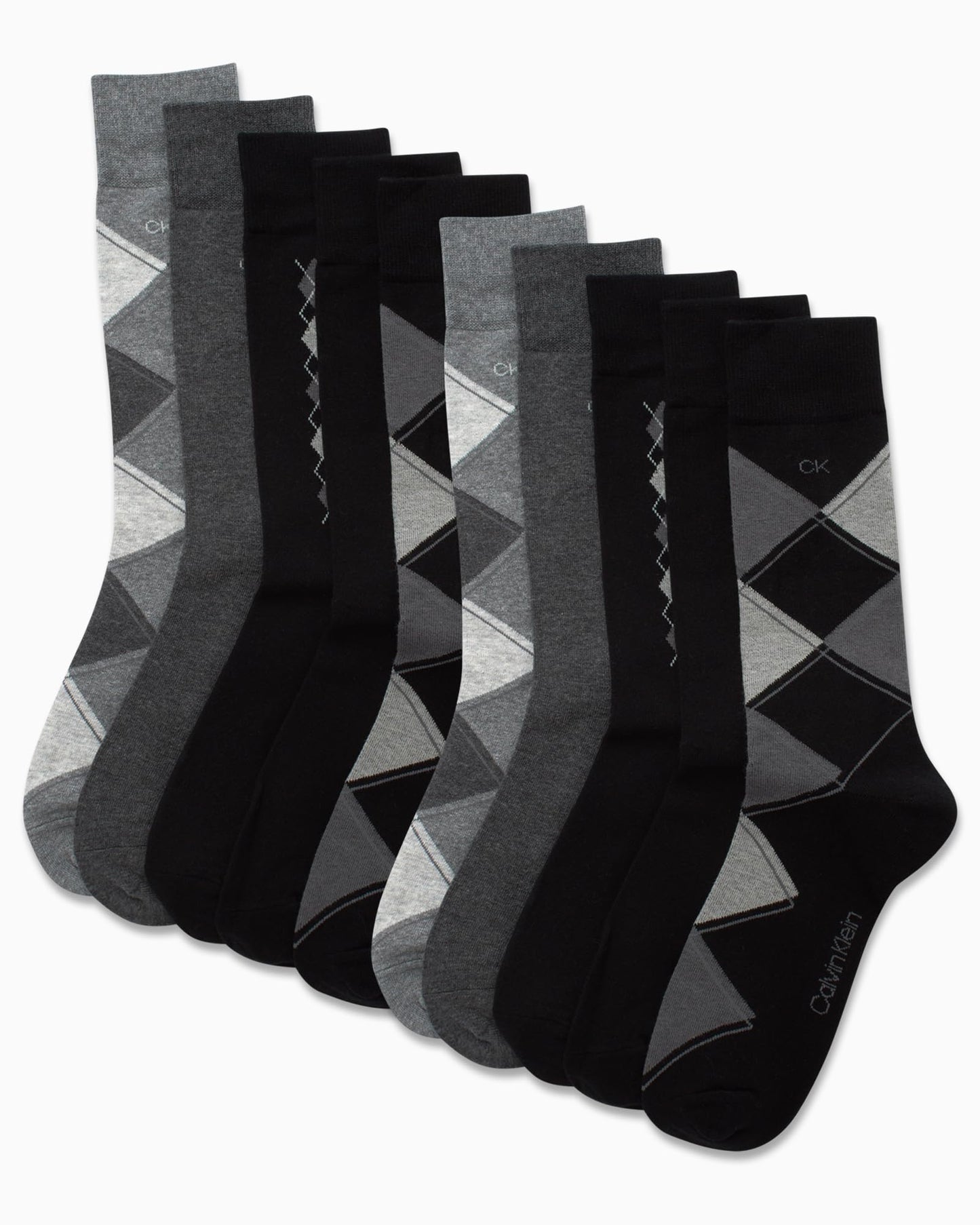 10 Pack Calvin Klein Men's Dress Socks