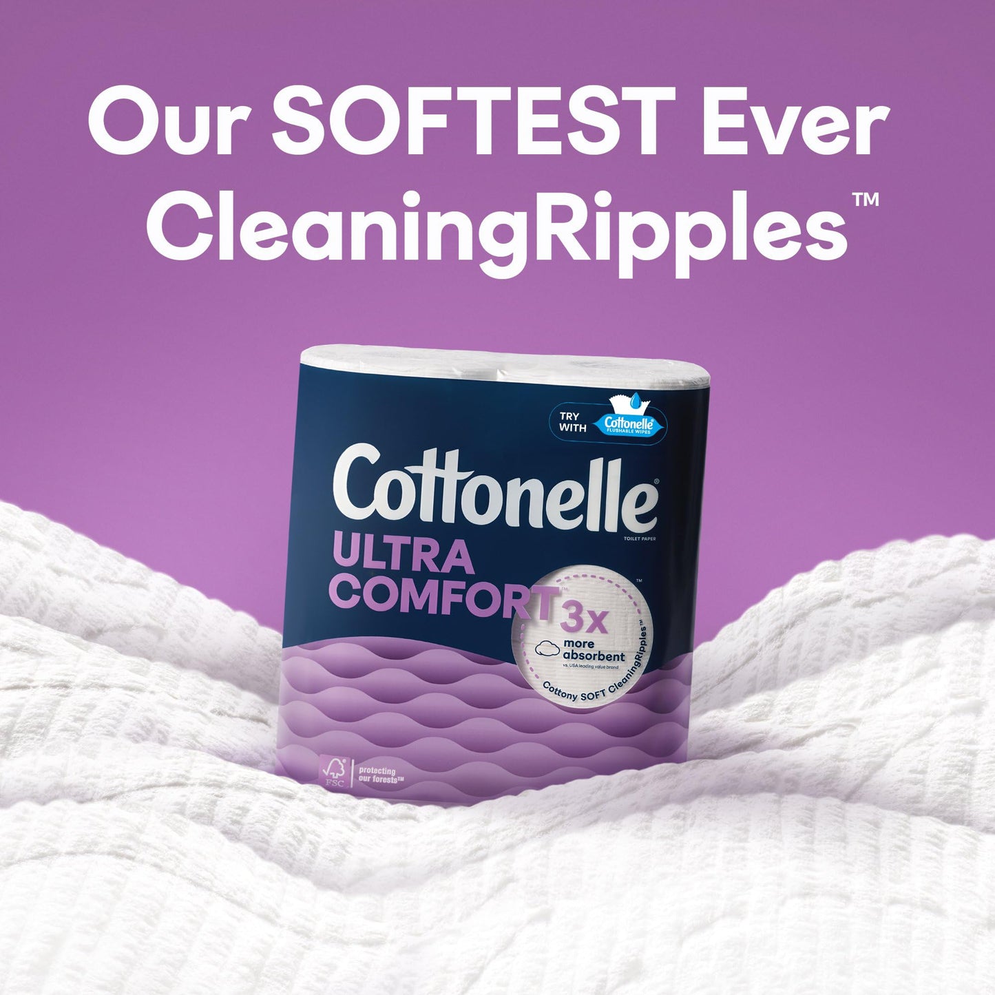 Cottonelle Ultra Comfort Soft Toilet Paper, 4 Rolls