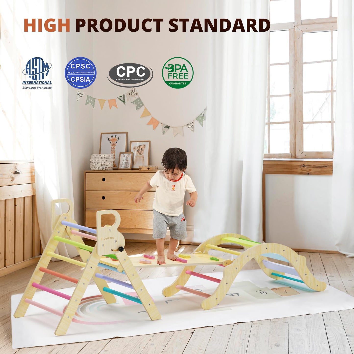 BlueWood 7-in-1 Foldable Climber for Kids