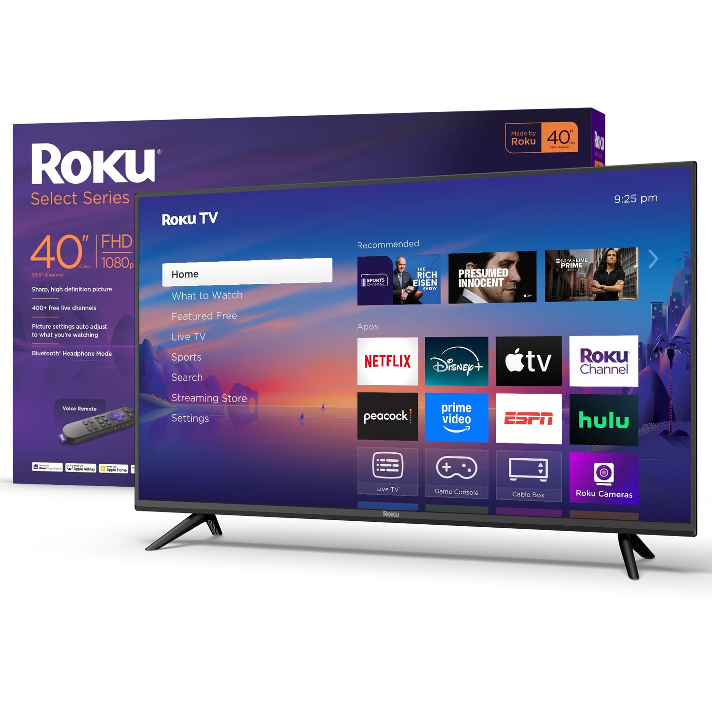 Roku 40-Inch 1080p Smart LED TV with Remote