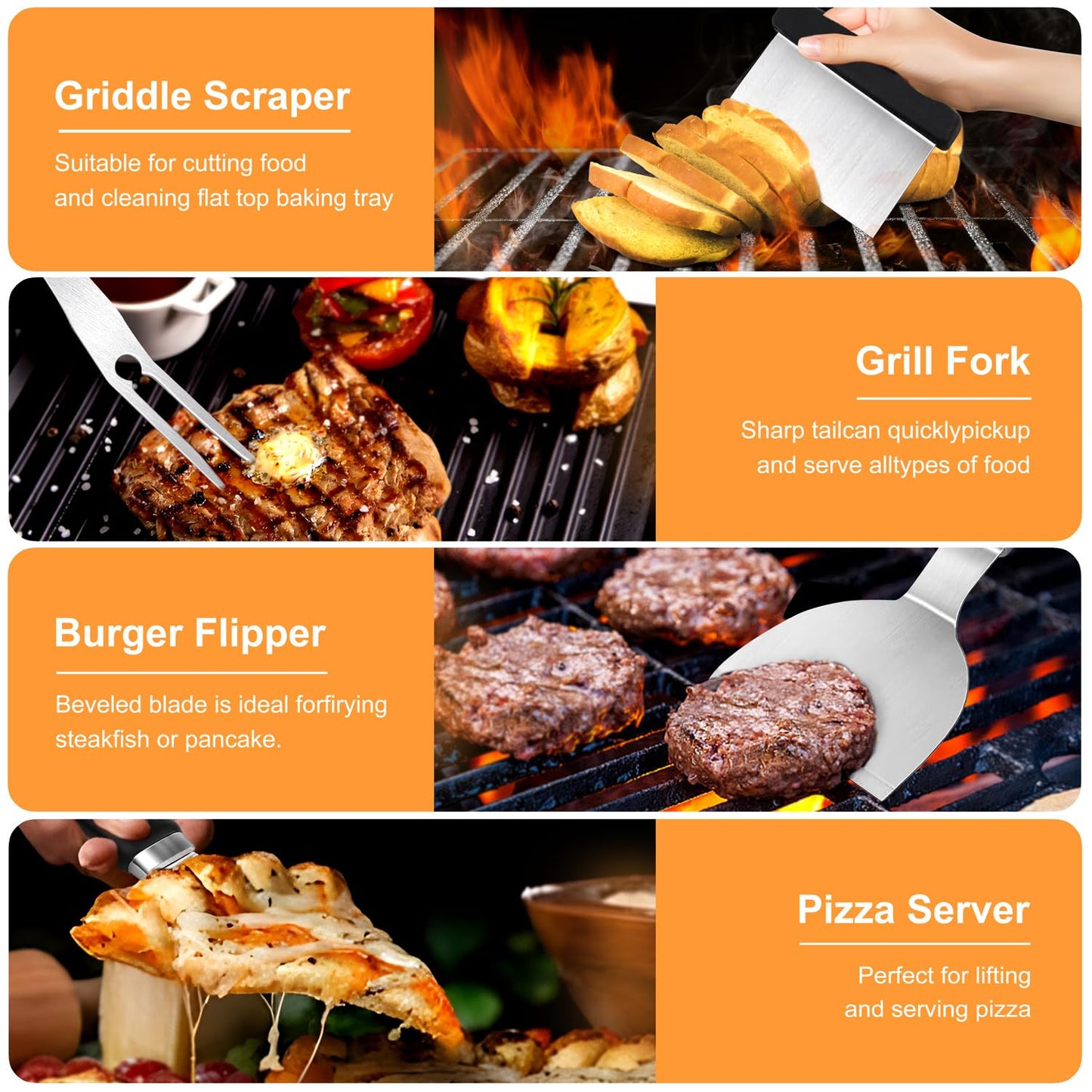 30pcs Griddle Accessories Kit for BBQ Cooking