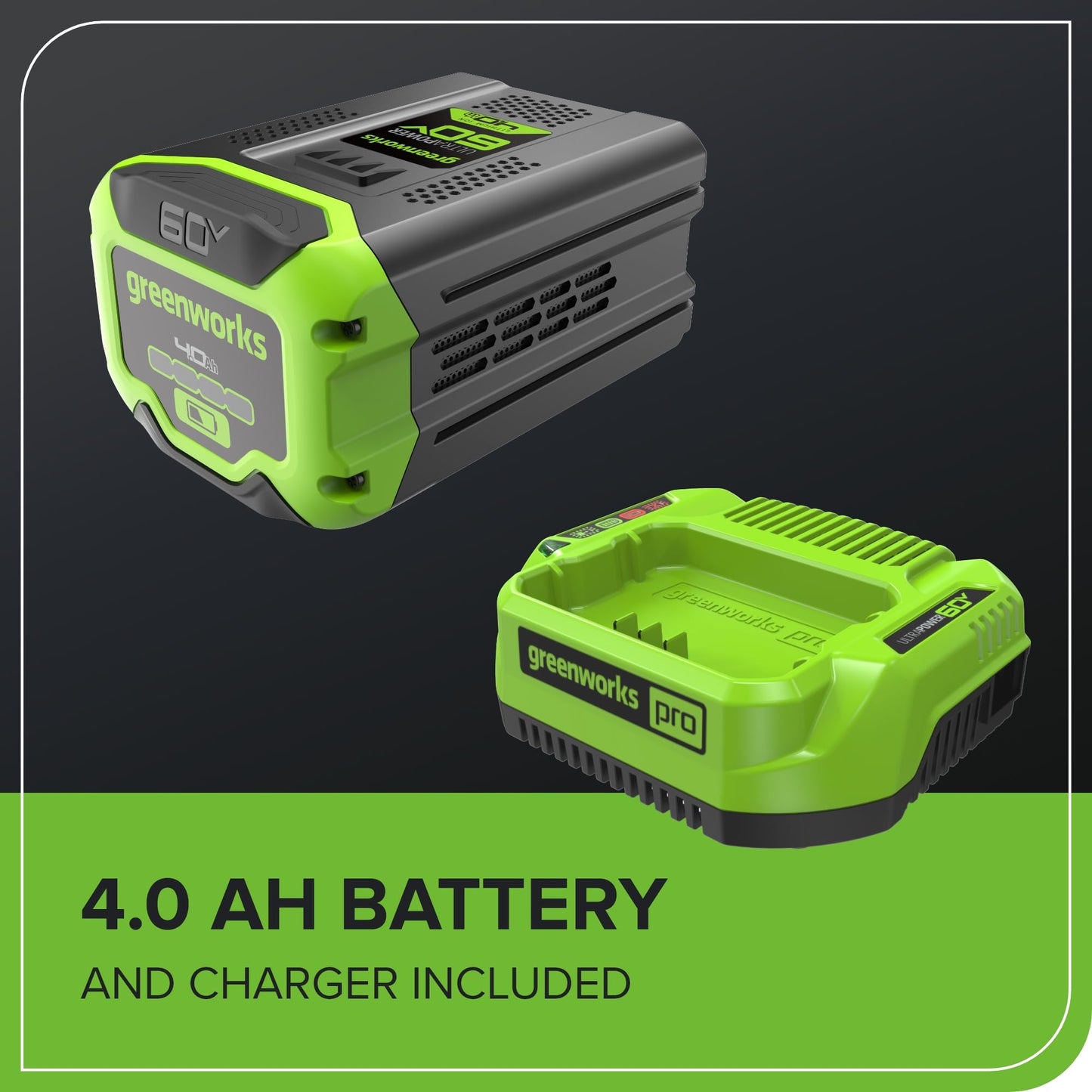60V Brushless Lawn Mower with Battery & Charger