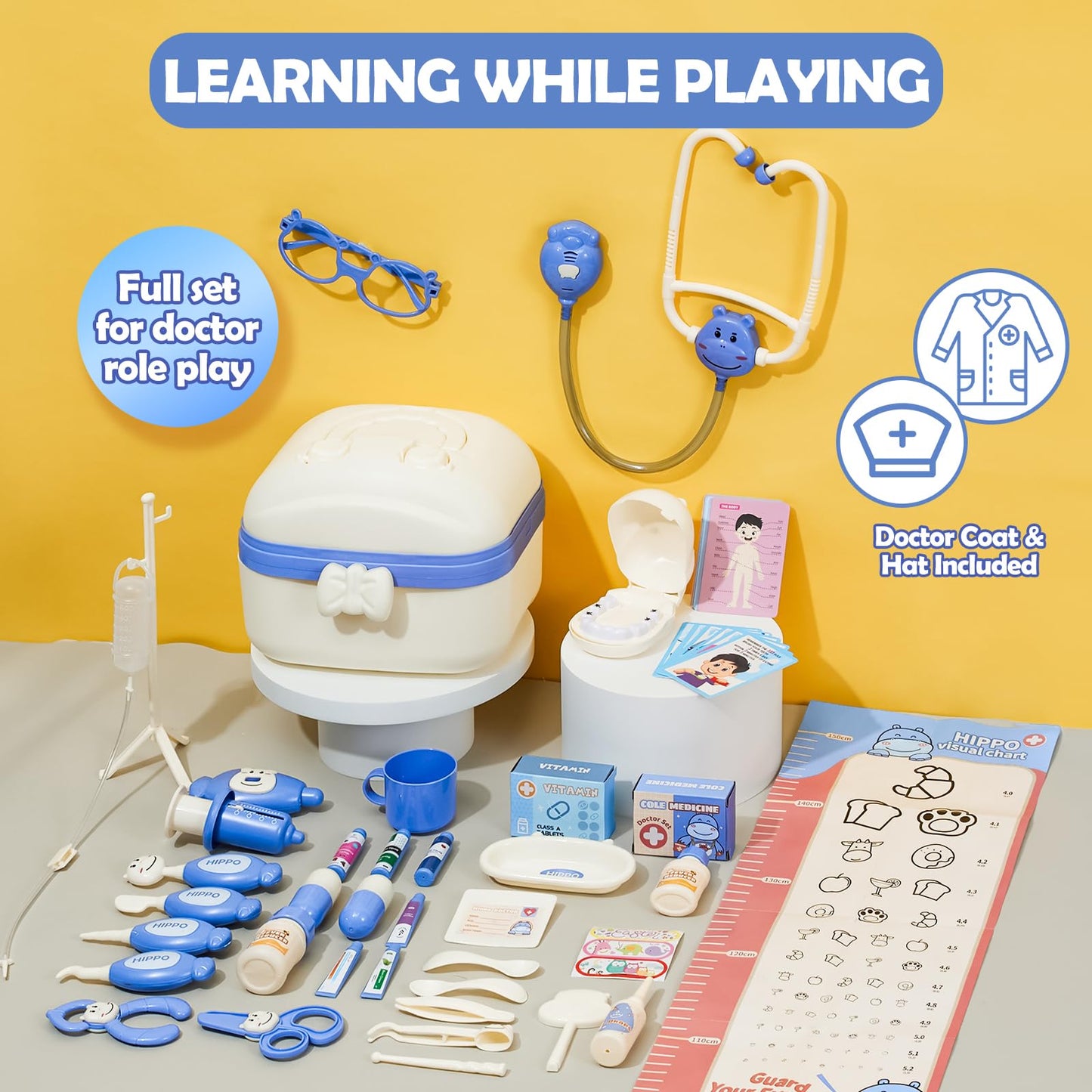 Doctor Kit Play Set for Kids Age 3-6