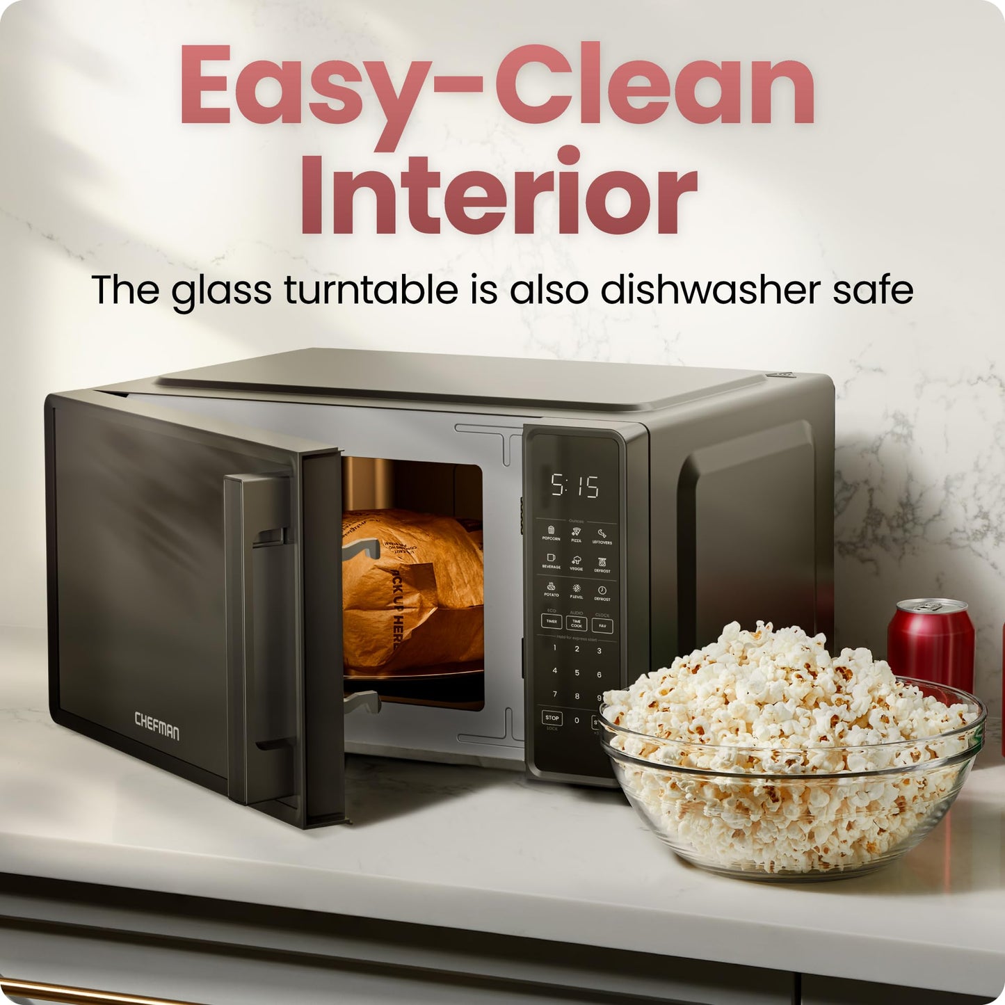 Chefman 0.7 Cu. Ft. Microwave Oven with Presets
