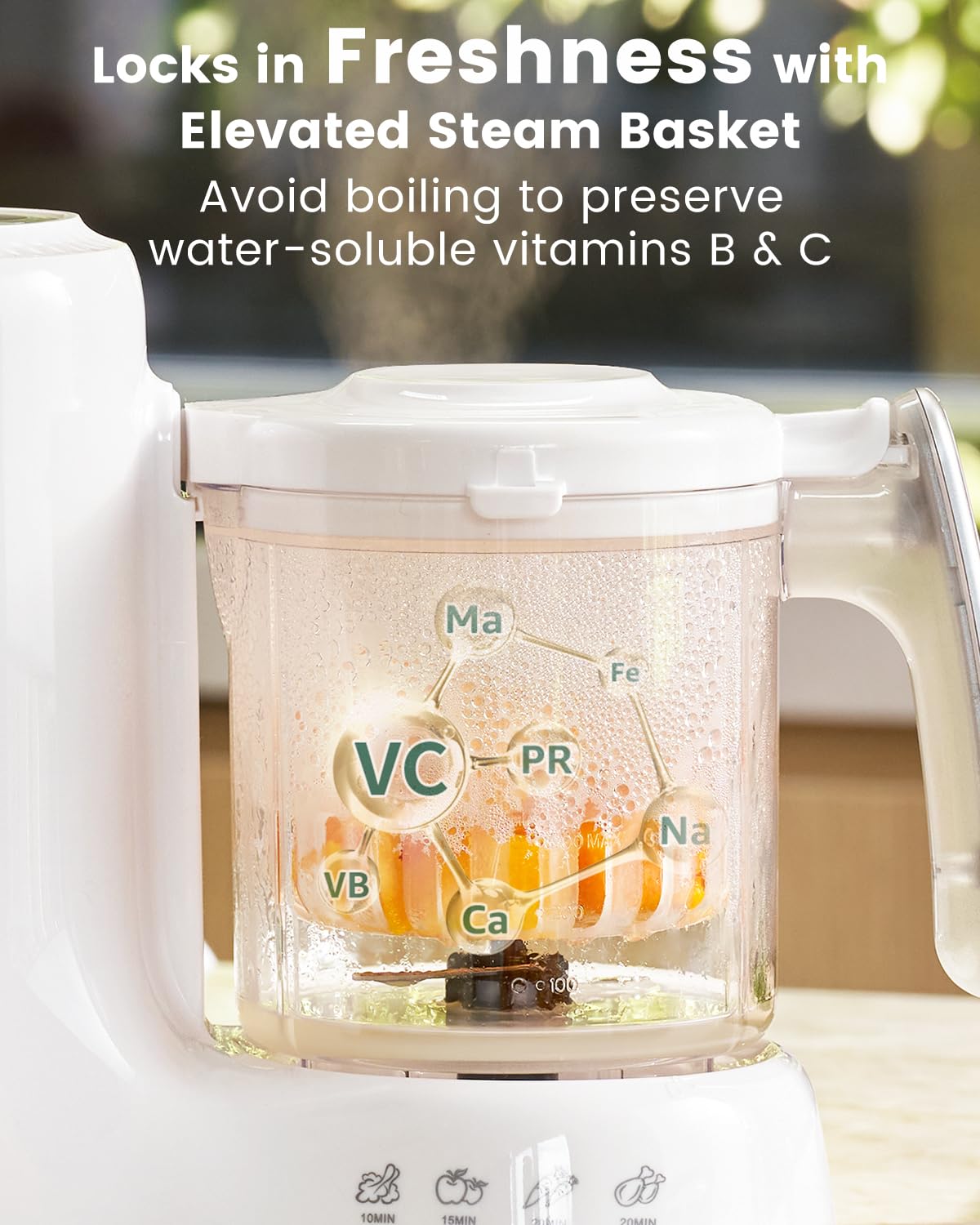 Baby Food Maker with Steam Basket by GROWNSY