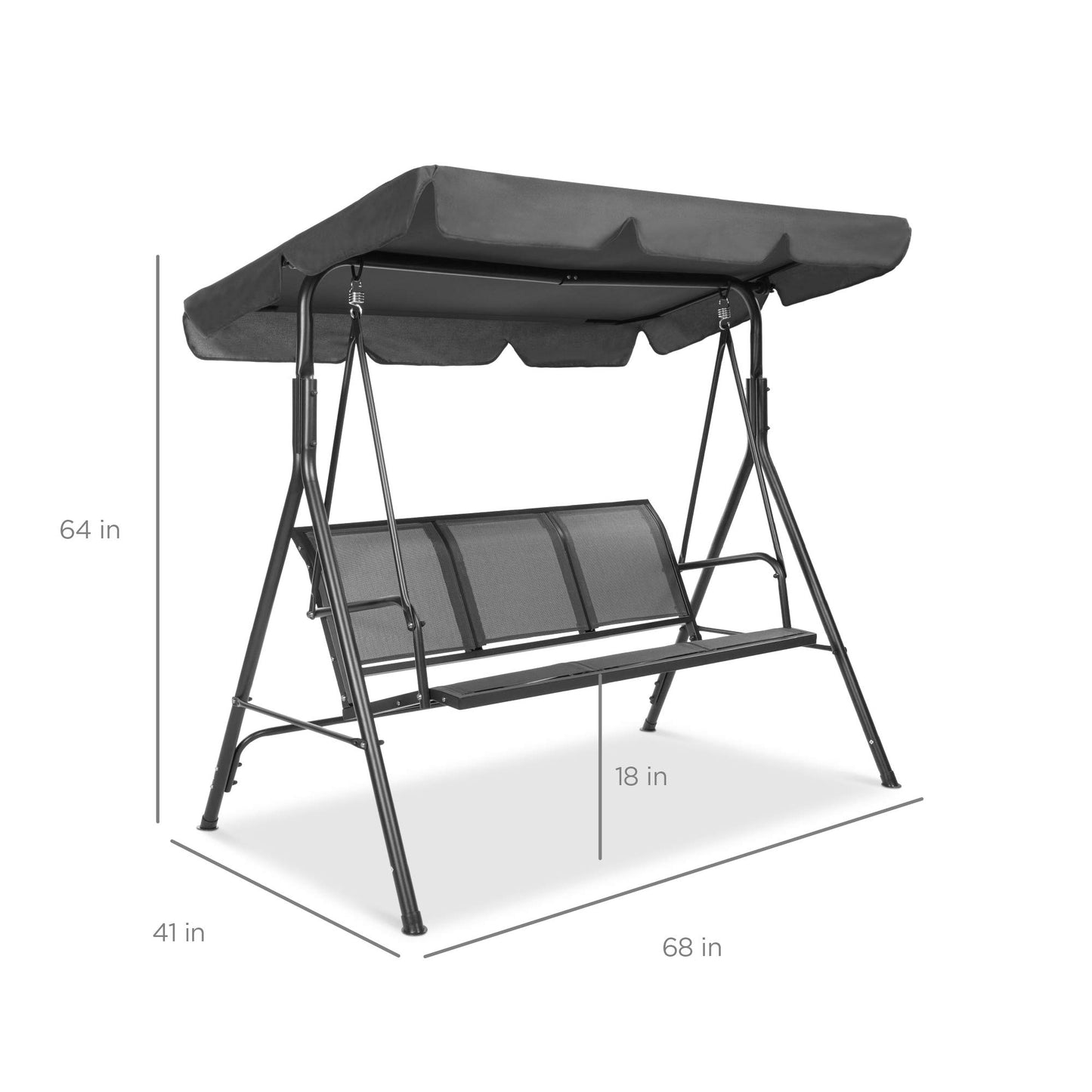 Best Choice 2-Seater Outdoor Canopy Swing Glider