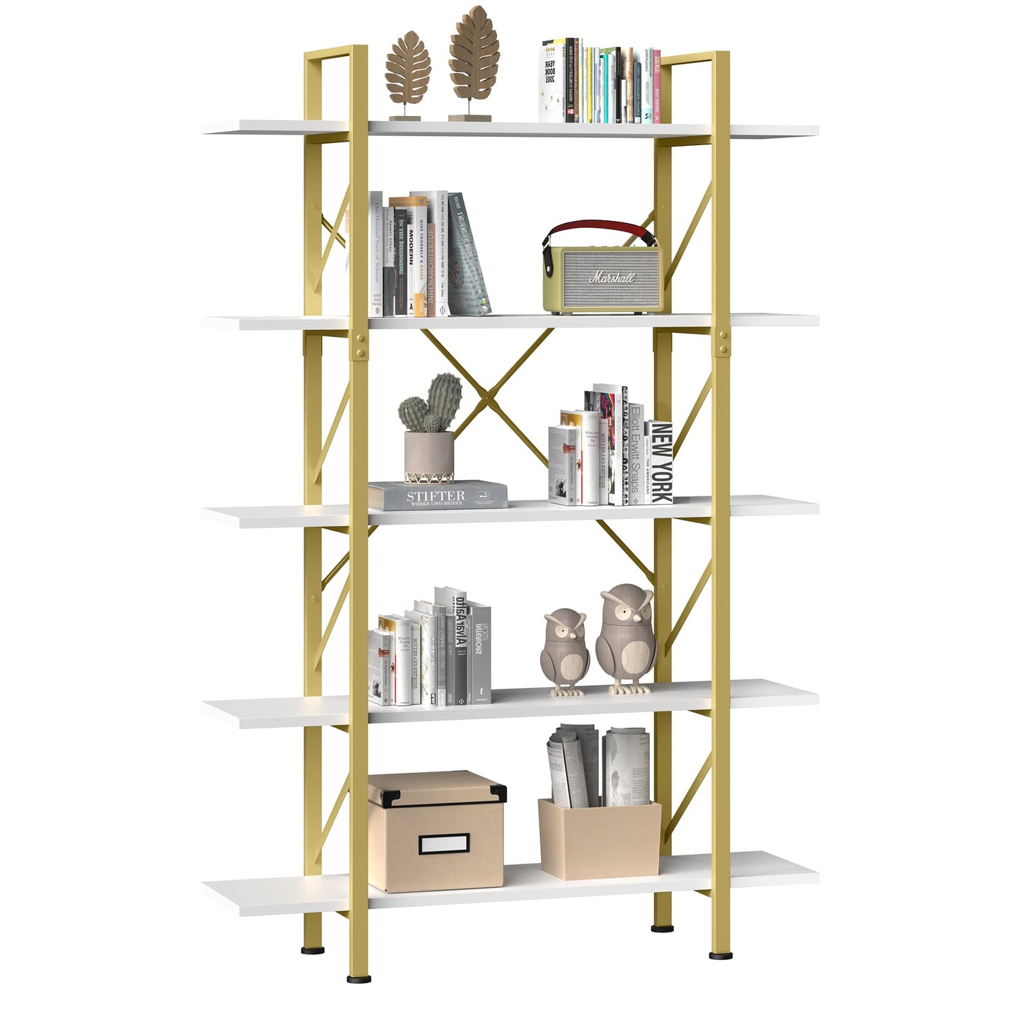 5-Tier YITAHOME Modern Bookshelf for Home Office