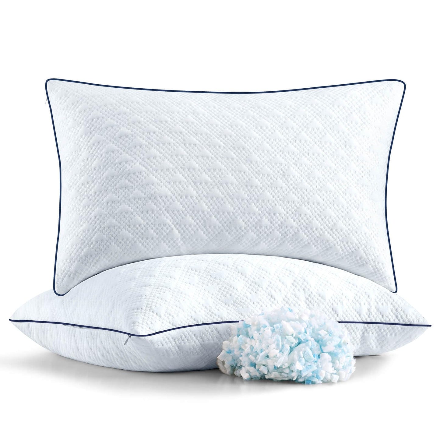2 Pack Cooling Memory Foam Bed Pillows
