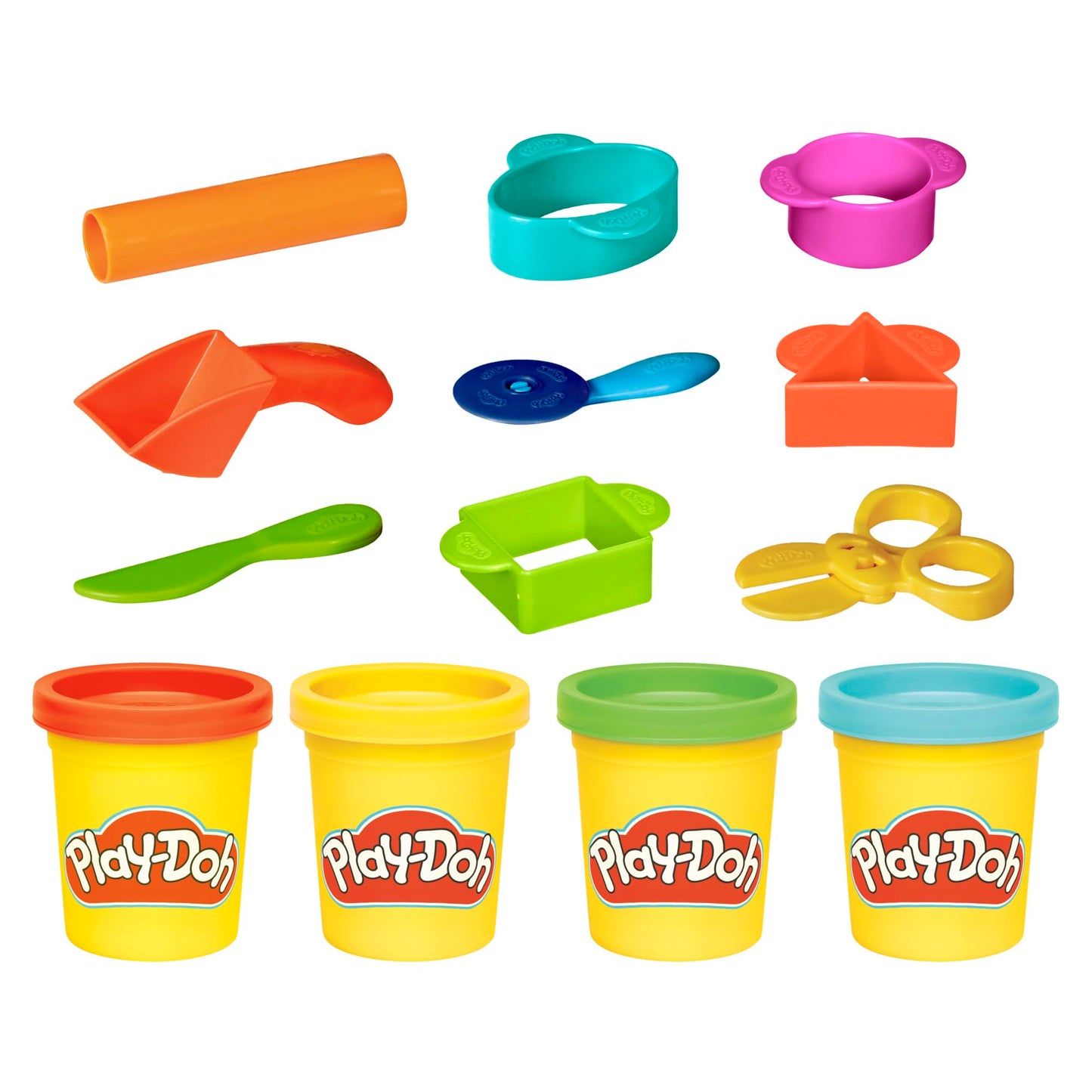 Play-Doh Starter Set 9-Piece Kit with Storage Tote & 4 Modeling Compound Cans