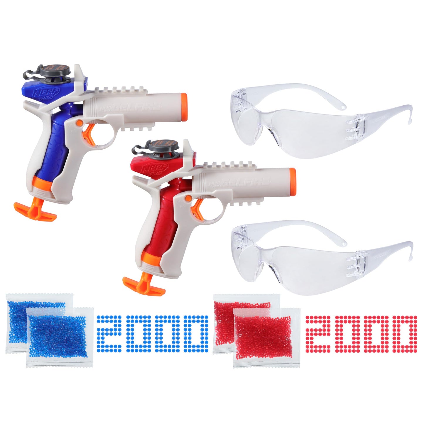 2 Blaster Nerf Gelfire Pack with 4000 Rounds