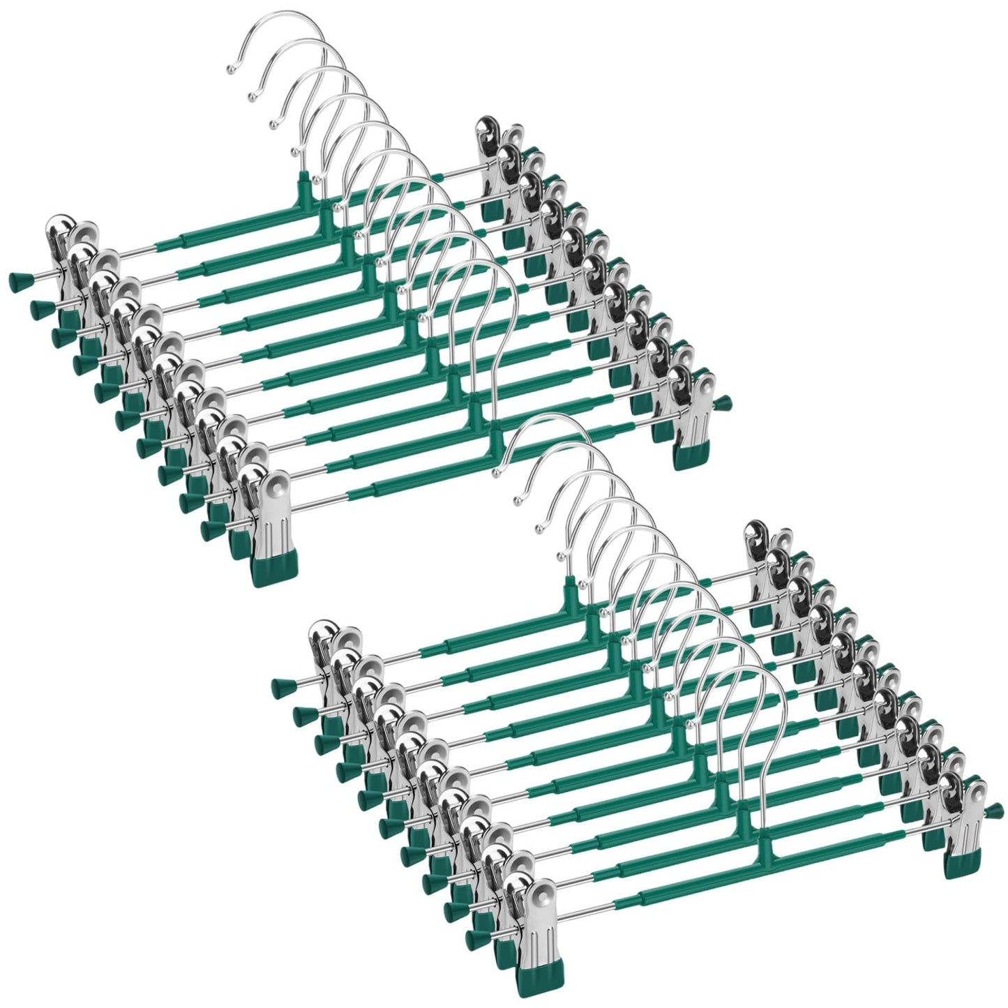 20 Pack Pants Hangers with Clips for Closet