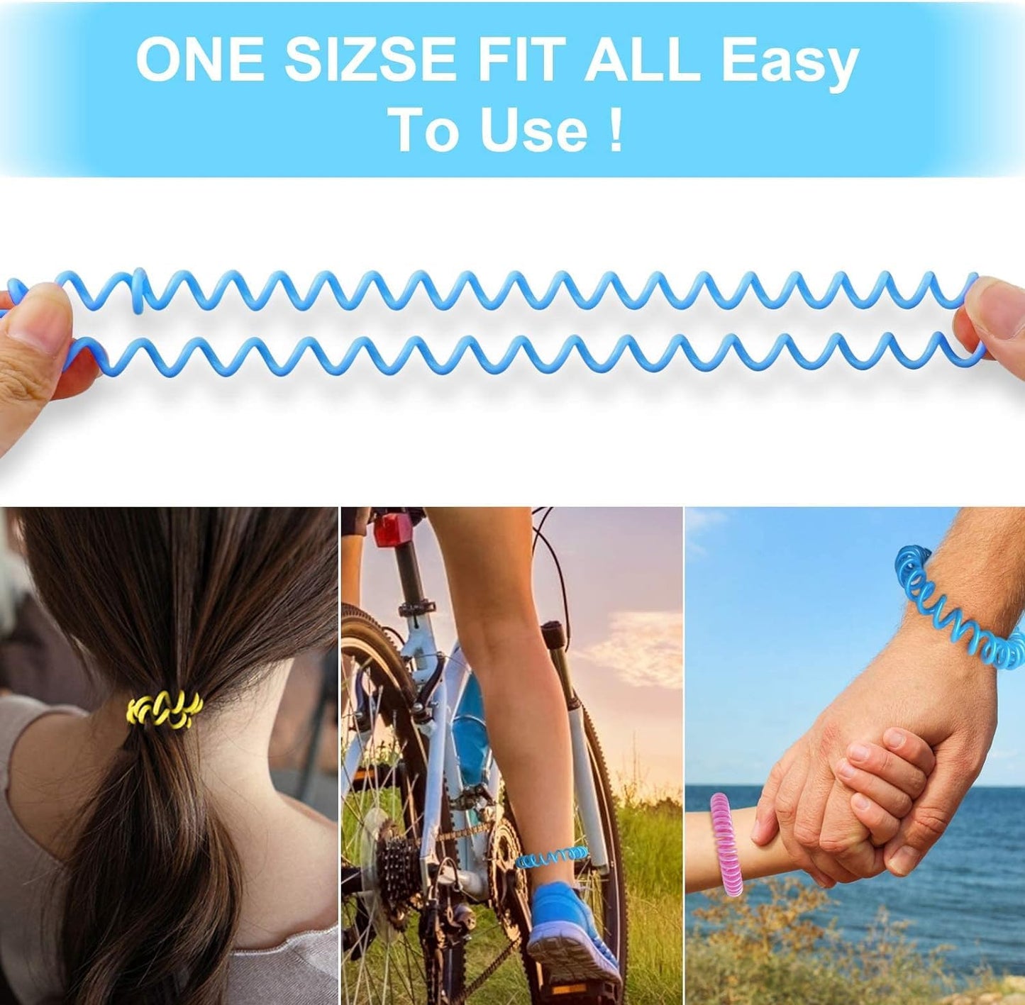 BuggyBands Mosquito Repellent Bracelets, 50 Pack DEET-Free Mosquito Bands for Adults and Kids, Individually Wrapped Waterproof Repellent Wristbands
