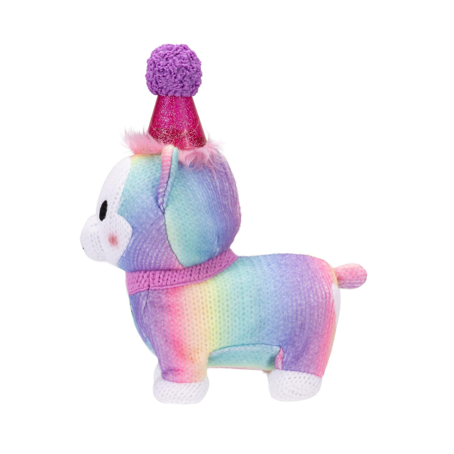 Rainbow Party Plush Toy with Music & Surprise!
