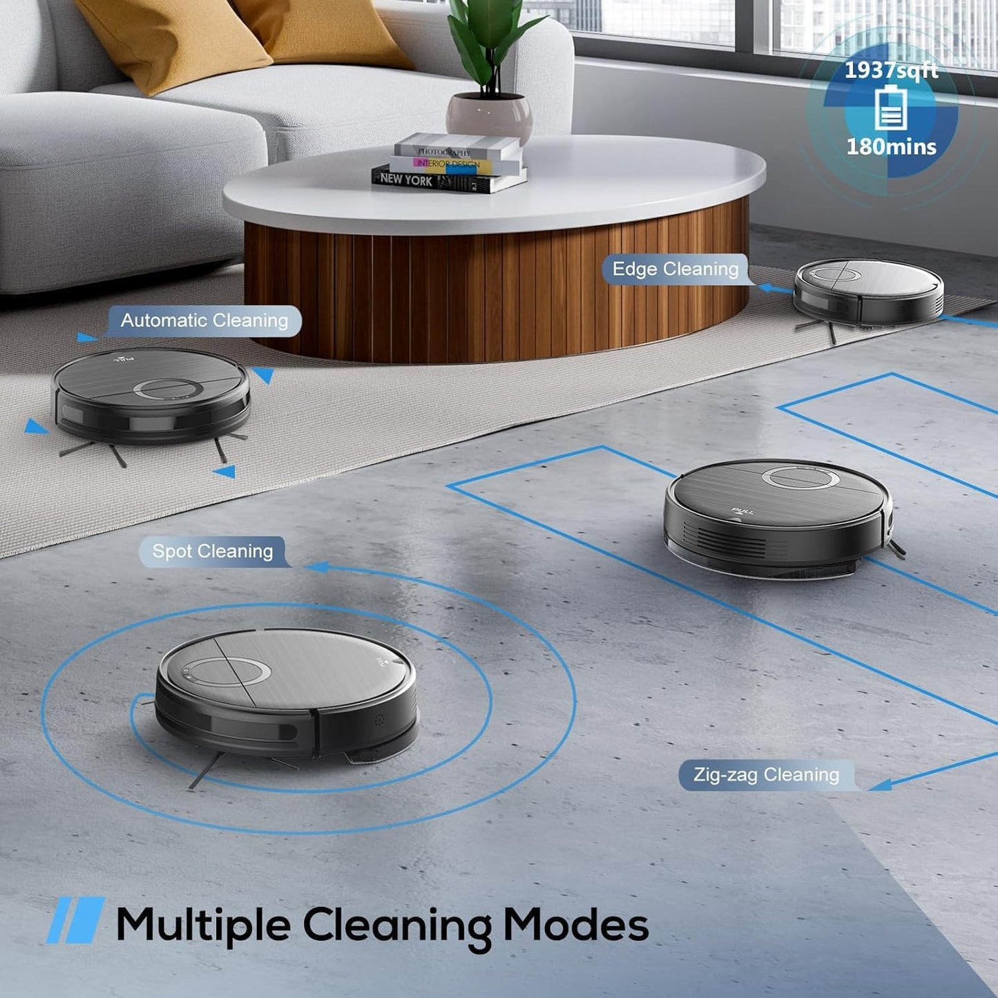 MAMNV 2-in-1 Robot Vacuum and Mop Cleaner