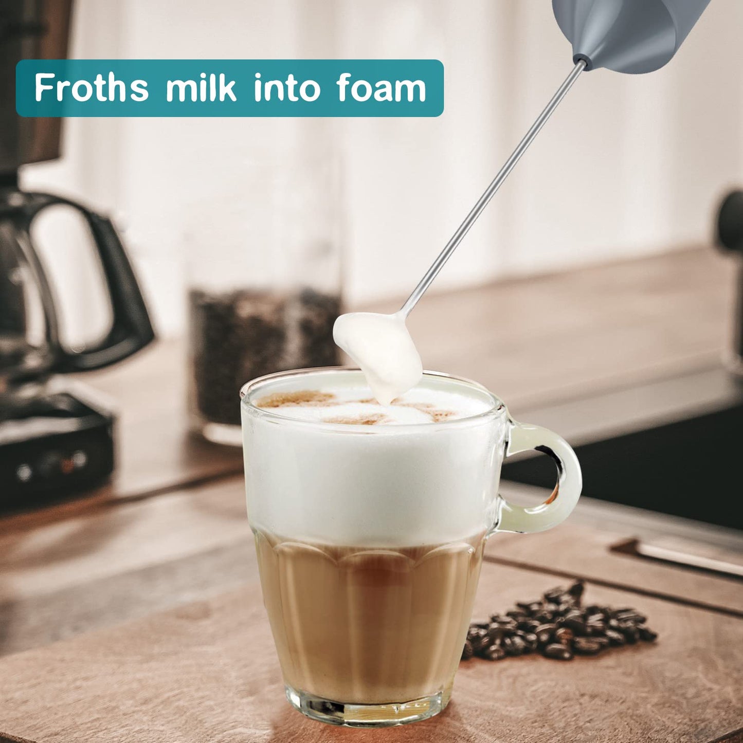 Cincred Electric Milk Frother for Coffee Drinks