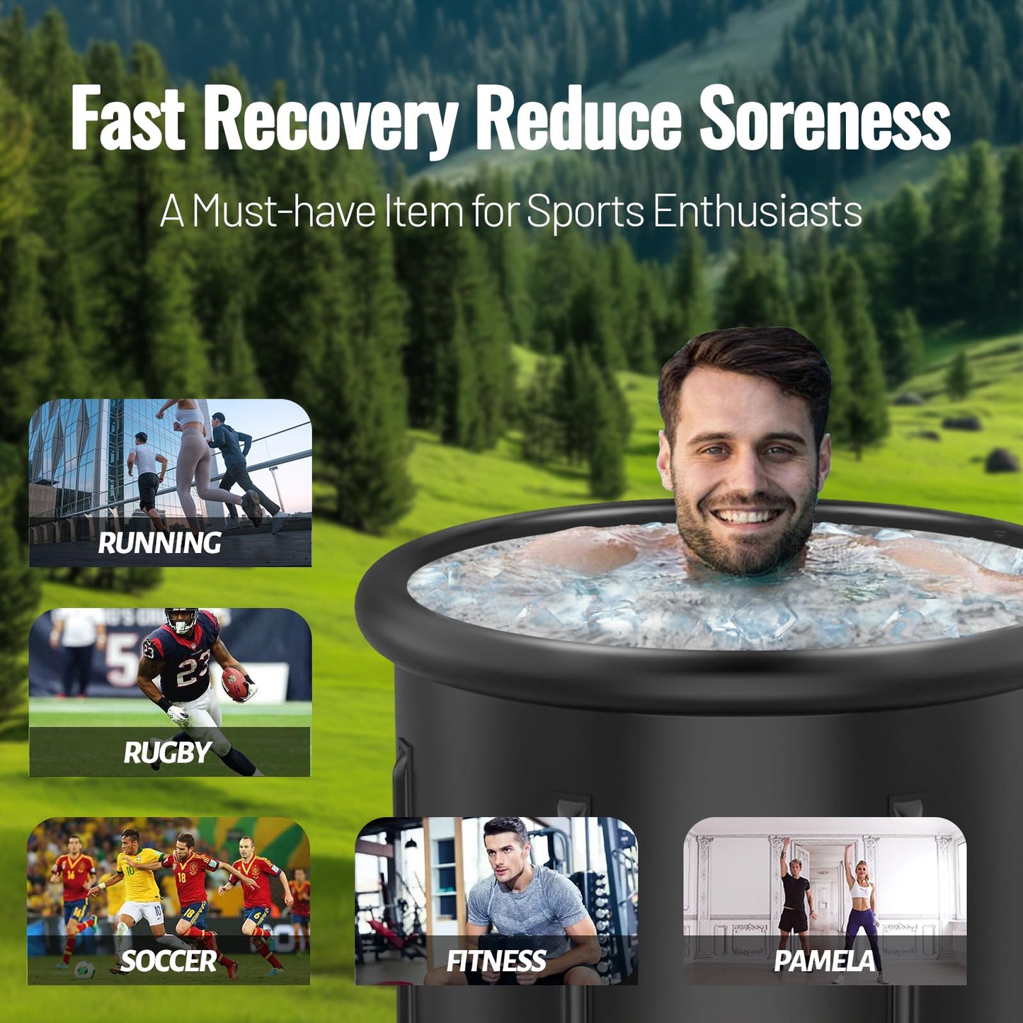 Cold Plunge Tub for Recovery by Lucklights