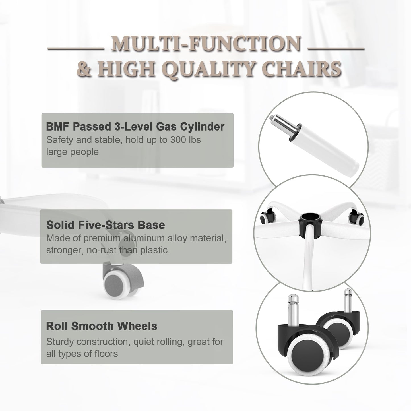 Ergonomic High Back Desk Chair with Lumbar Support