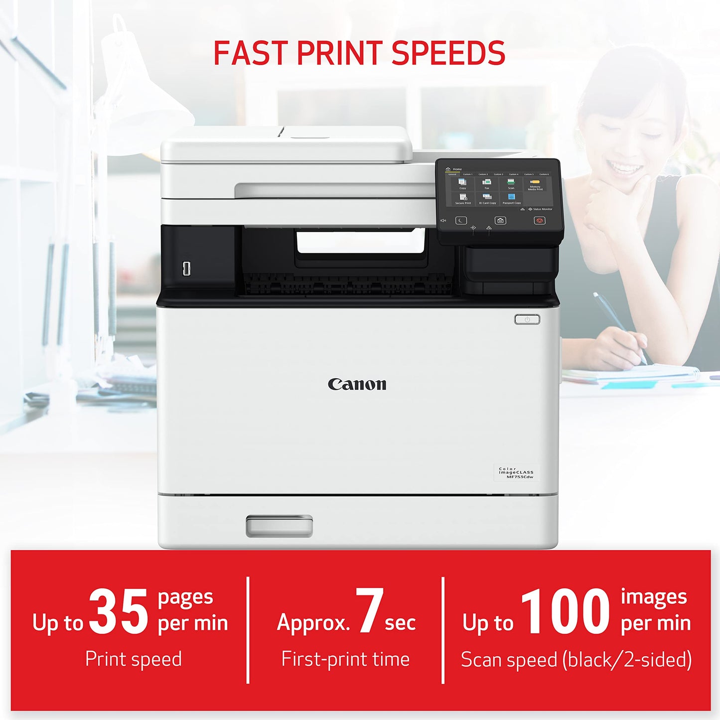 Canon All-In-One Wireless Laser Printer MF753Cdw