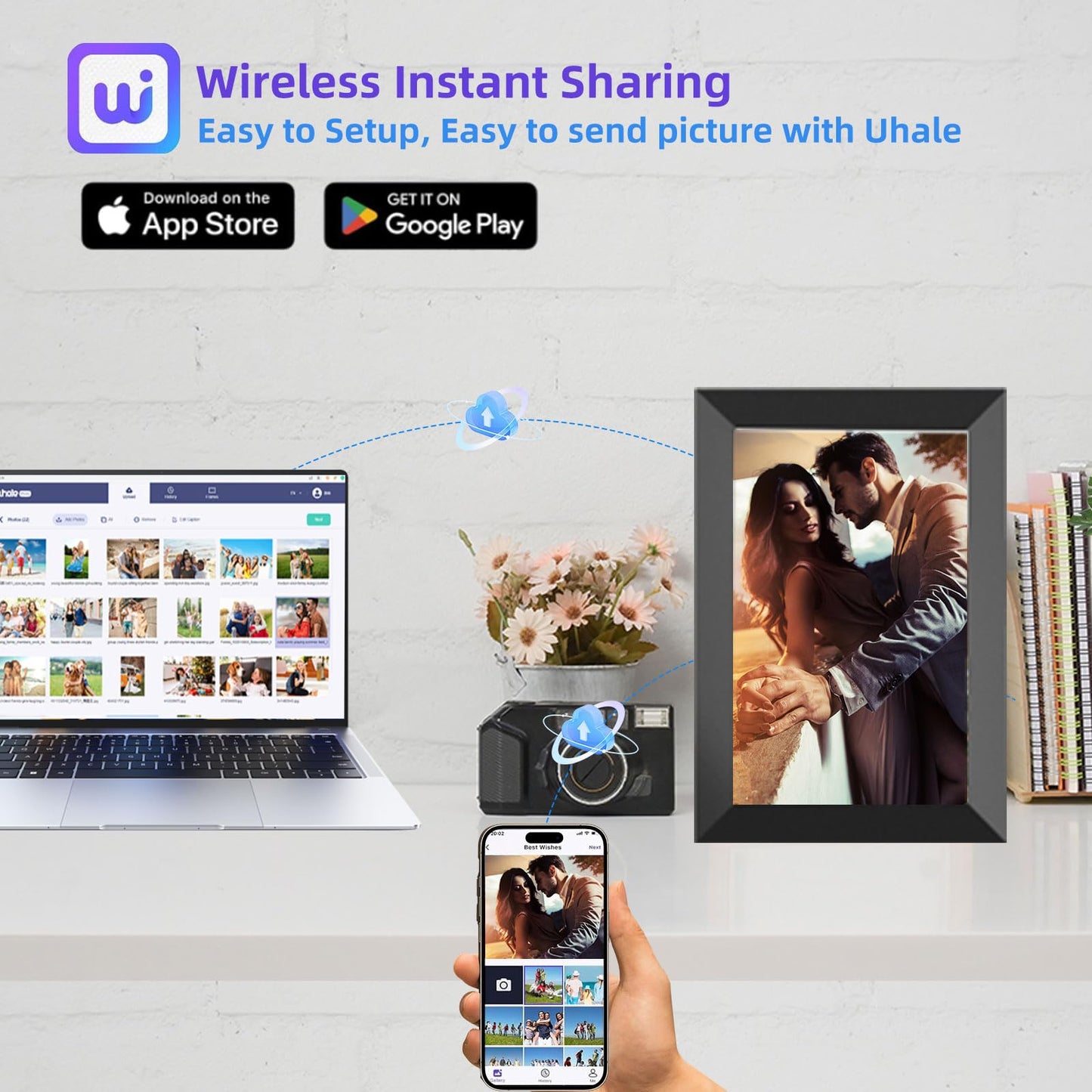 Digital Photo Frame 10.1" WiFi Touch Screen