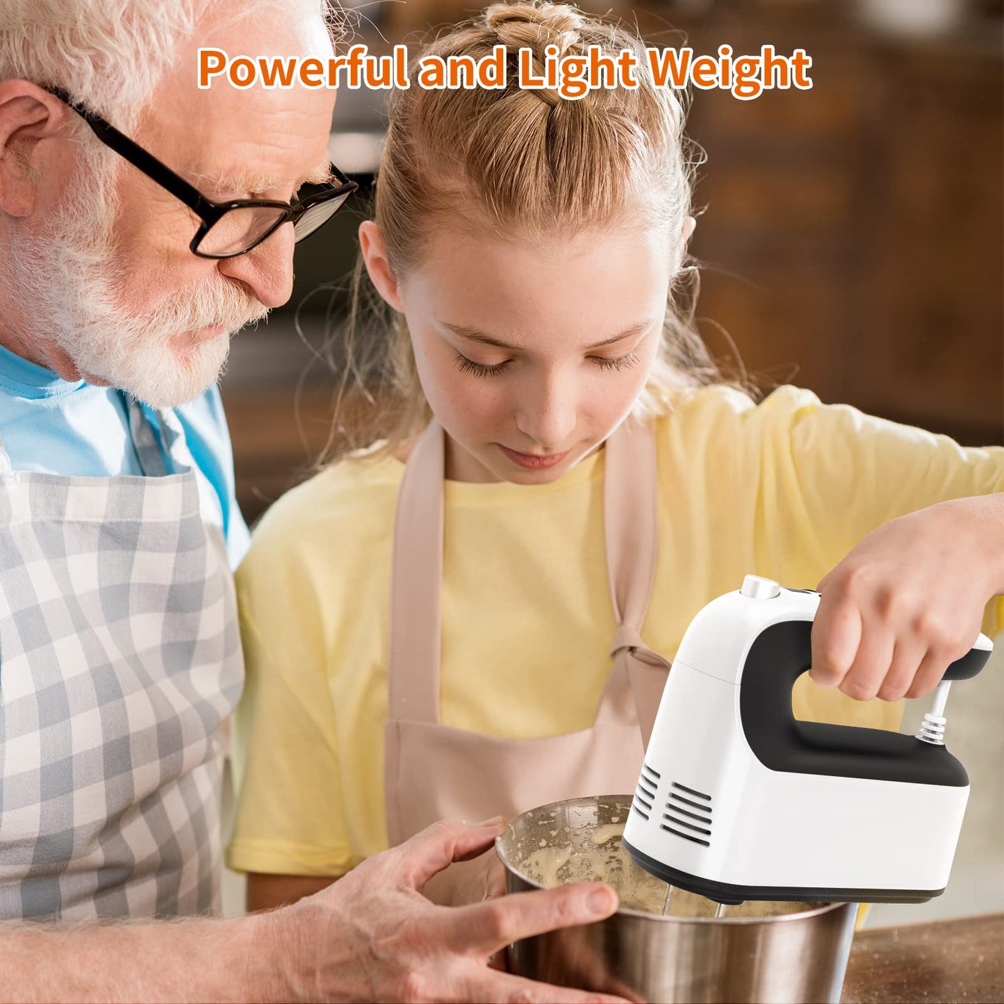 Yomelo 9-Speed Electric Hand Mixer with Accessories